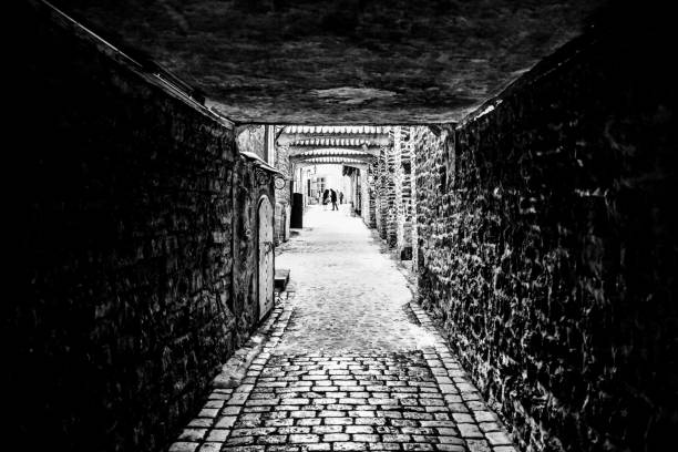 Old street in old town.\nTallinn, Estonia