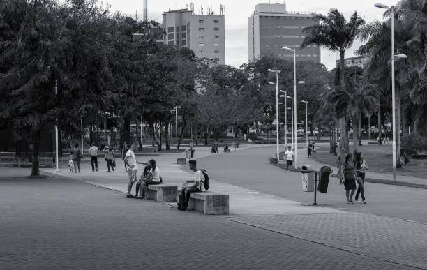 Joao Pessoa, Paraíba, Brazil - June 21, 2019:The most famous city park in Joao pessoa city
