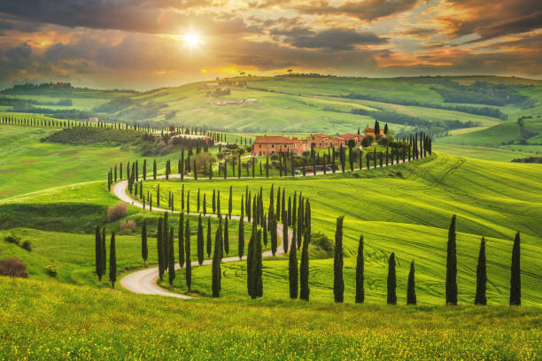 istock Sunset in Tuscany, Italy 1161830591