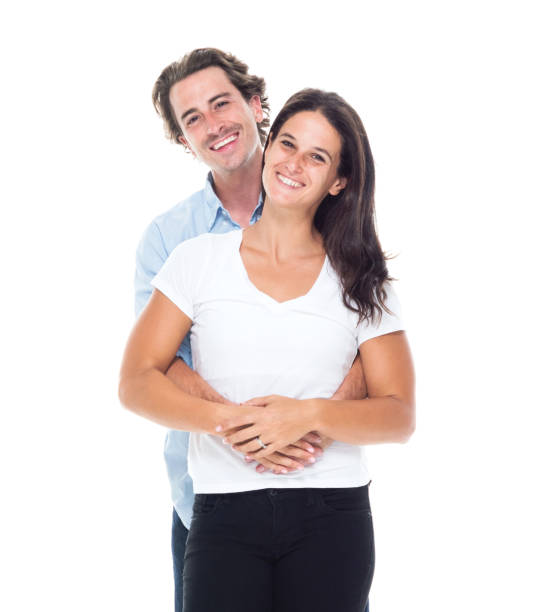 istock Attractive couple are embracing 1161839626