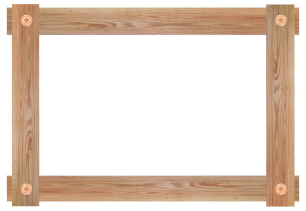 istock Wooden picture frame isolated on white background. with clipping path. 1161852139