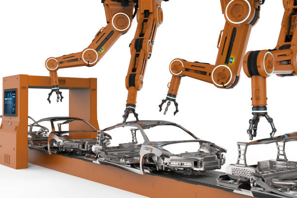 istock Automation aumobile factory concept 1161854223