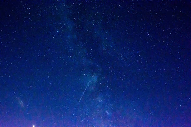 istock Summer starry sky and shooting star 1161856472