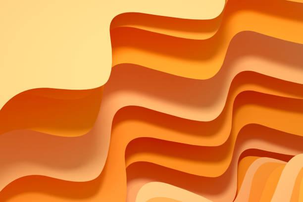 istock 3d rendering curve paper background, colorful background. 1161859437