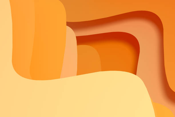3d rendering curve paper background, colorful background.