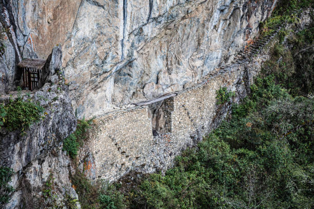 istock Machu Picchu, ancient trail and bridge 1161859482