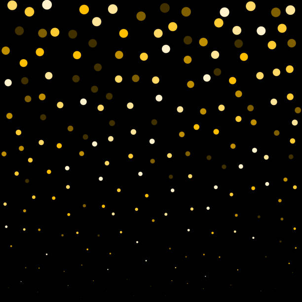 istock Round glitter luxury golden on black background. Gold glitter circle, round and diamond particles. Template with glitter for logo, greetind card, certificate, gift voucher and covers. 1161861270