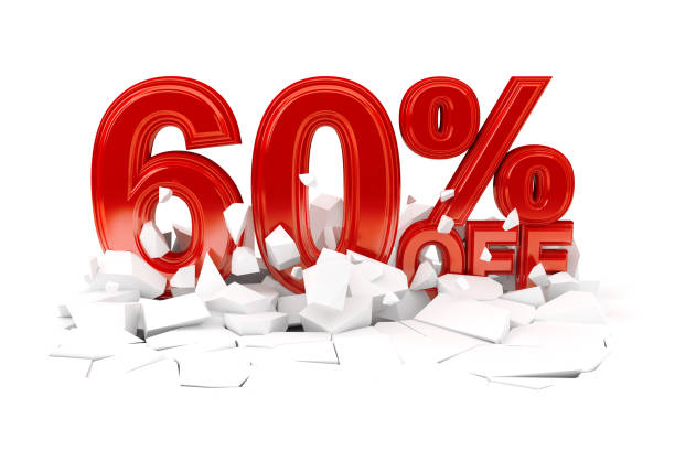 istock Percent off discount sale - 3d render 1161863133