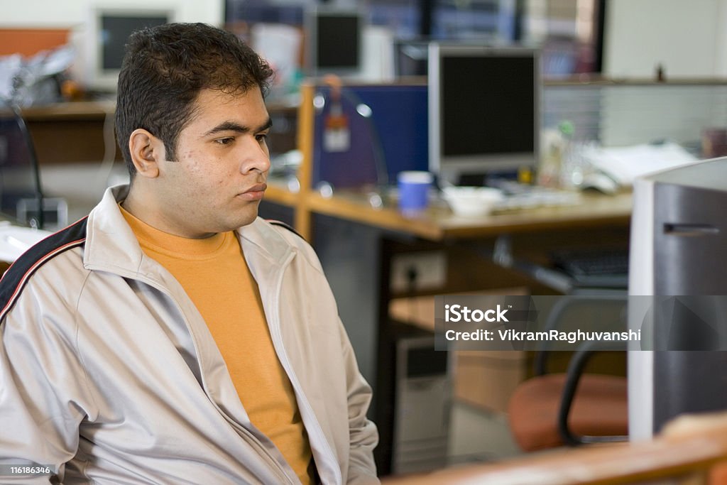 Indian software engineer professional Office Worker Computer Adult People Horizontal Indian IT Professional 20-29 Years Stock Photo