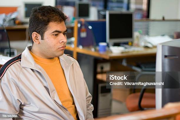 Indian Software Engineer Professional Office Worker Computer Adult People Horizontal Stock Photo - Download Image Now