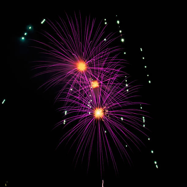 istock Beautiful fireworks with a black background: celebration with fireworks 1161868420
