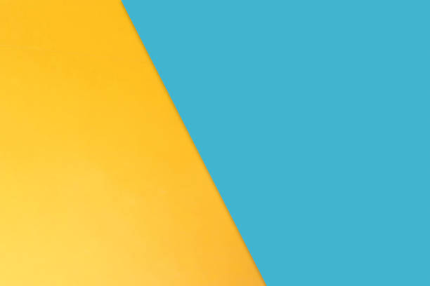 istock Blank blue and yellow pastel drawing paper for background. 1161870016