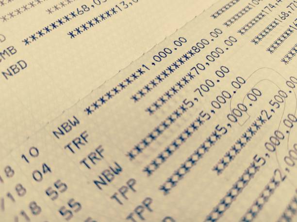 istock Bank account book close up selective focus, Financial concept background 1161871965