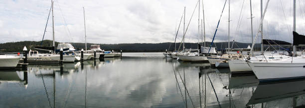 istock Waterfront maritime marina/dock with boats. 1161883886
