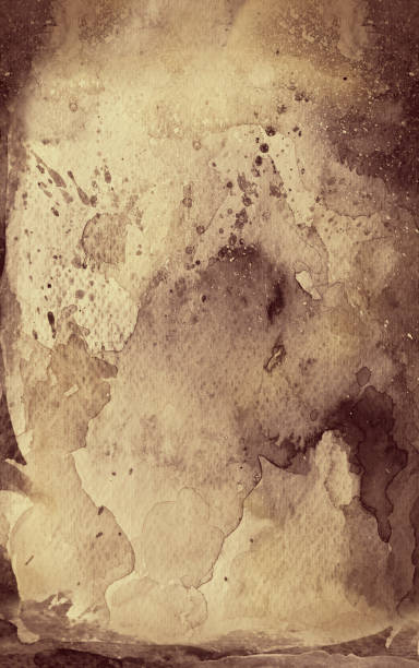 istock Brown / sepia watercolor background / abstract nature 1161885588