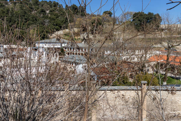 istock Medieval Holy Monastery of Holy Mary Eikosifoinissa, Greece 1161887321