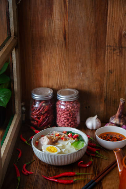 Chinese homemade cooked noodles