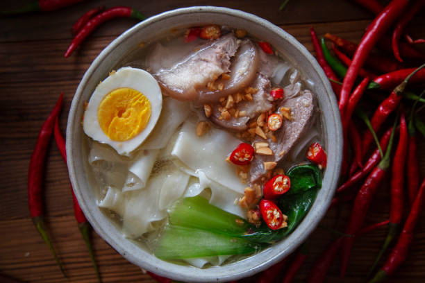 Chinese homemade cooked noodles