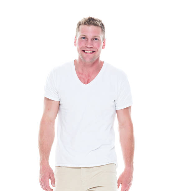 istock Handsome man in shirt and shorts is walking 1161891999