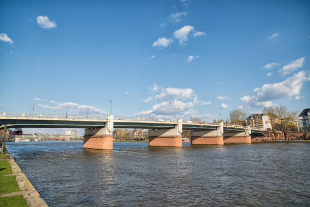 Untermainbrcke Bridge in Frankfurt River Main