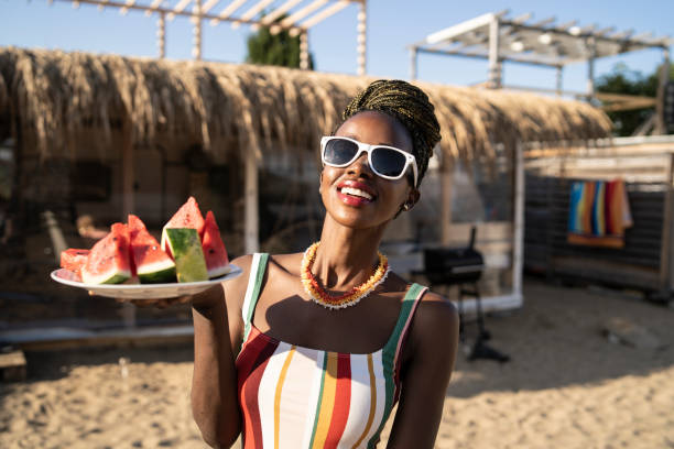 istock Afro woman portrait 1161893207