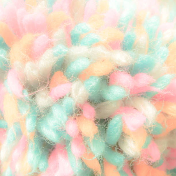 istock Colourful soft wool texture background, cotton wool, light natural sheep wool, close-up texture of fluffy fur, wool with beige tone for designer 1161897897