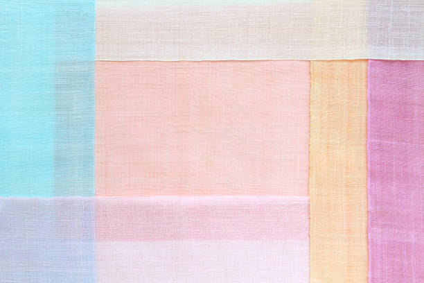 istock Traditional patchwork background of ramie fabric. Pastel tone. 1161898754