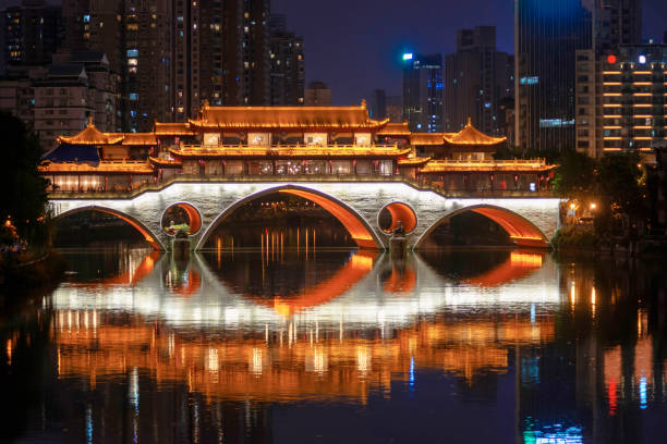 istock Beautiful night view of covered Bridges 1161901530