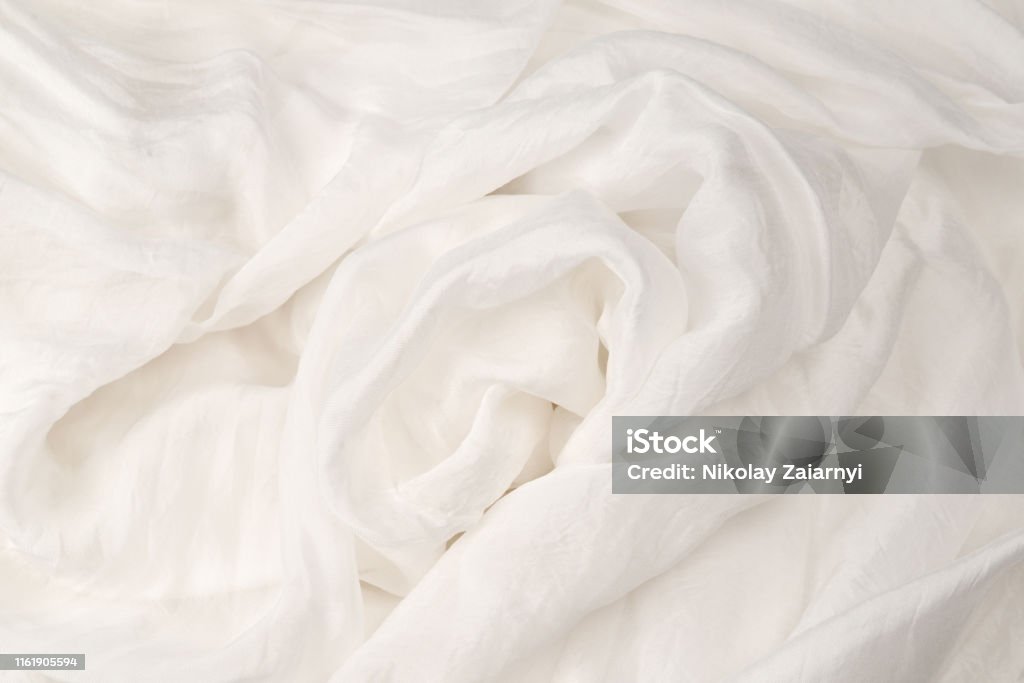Suave fondo de tela de seda blanca suave. Textura de tela. - Foto de stock de Abstracto libre de derechos Suave fondo de tela de seda blanca suave. Textura de tela. - Foto de stock de Abstracto libre de derechos