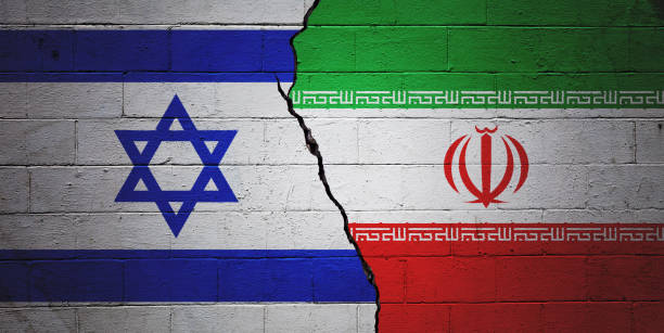 israel vs irán - iranian flag fotografías e imágenes de stock