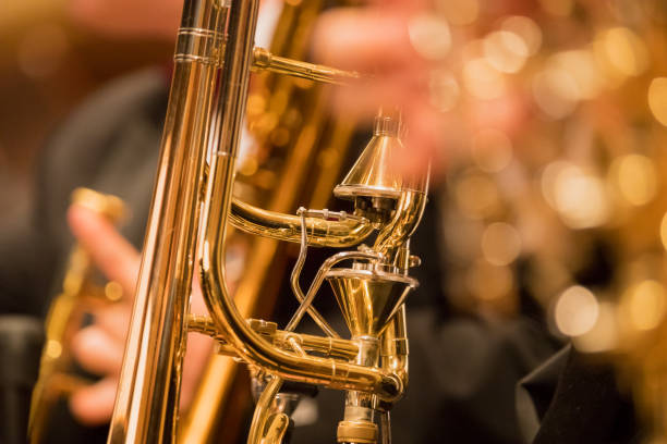 istock trumpet section during a classical concert music 1161910062