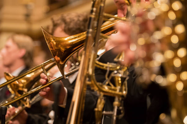 istock trumpet section during a classical concert music 1161910917