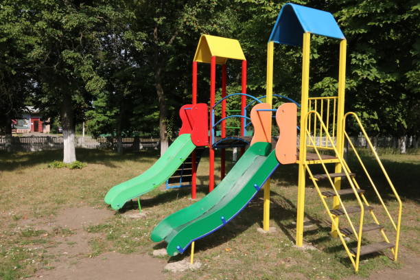 istock Children's playground in the park 1161914137