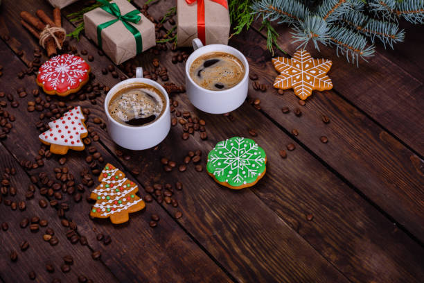 istock Christmas homemade gingerbread cookies on a dark background 1161914211