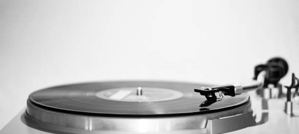 An old record player plays an old song