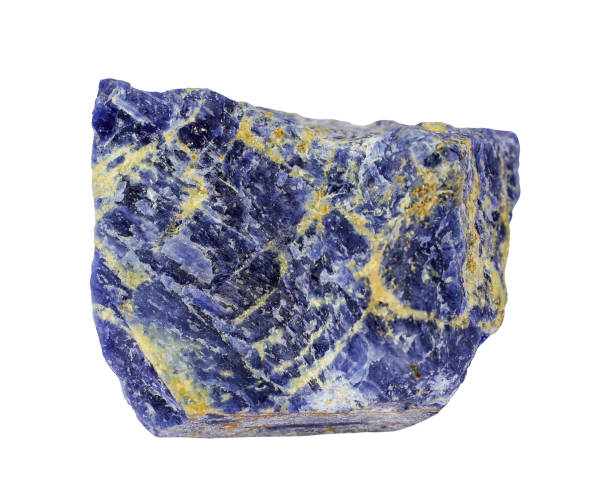 istock Mineral Sodalite on white background 1161921544