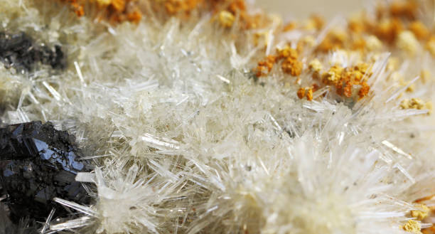 Aragonite, raw natural mineral beautiful background