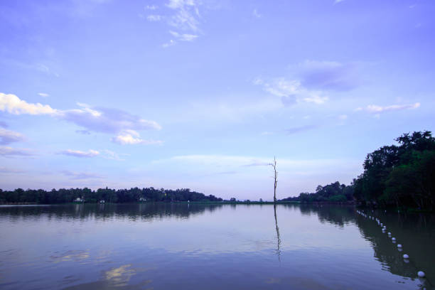 Landscape, Huai Tueng Thao evening reservoir, Thailand, beautiful atmosphere