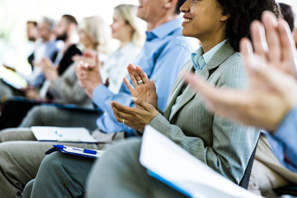 istock Congratulating on successful business seminar in board room! 1161926462