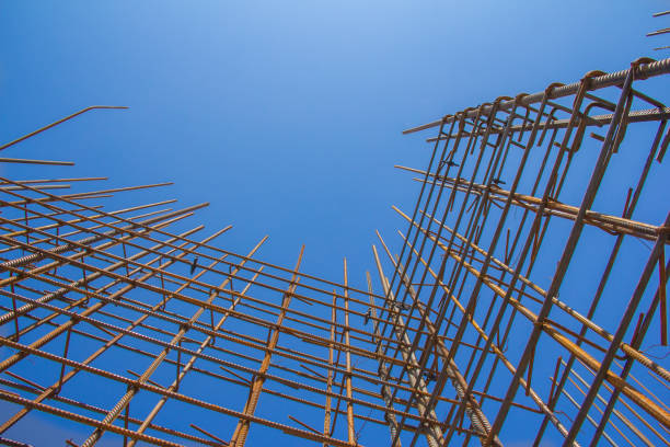 Steel frame bridge construction over