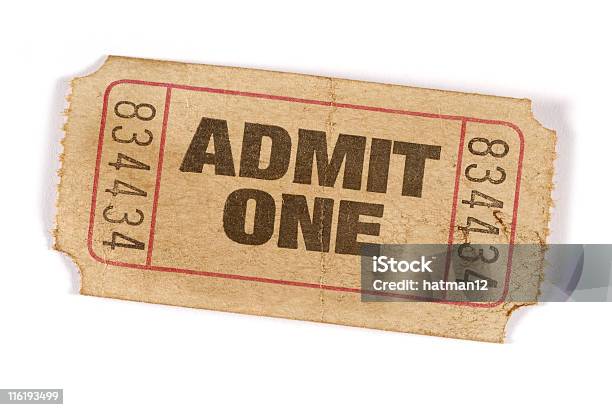 Alte Bunte Admission Ticket Stockfoto und mehr Bilder von Alt - Alt, Ticket, Kinokarte