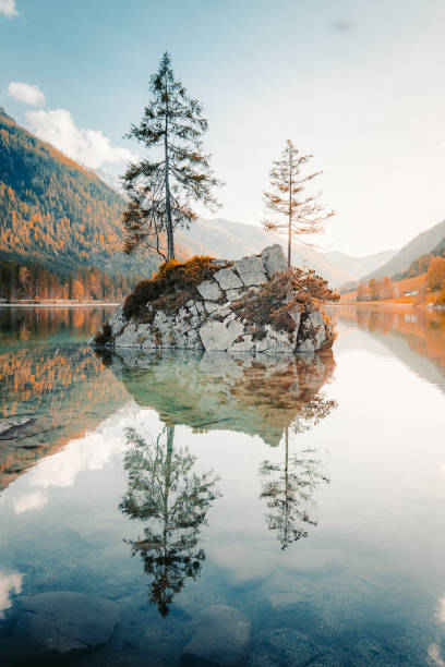 istock Lake Hintersee at sunset, Bavaria, Germany 1161935482
