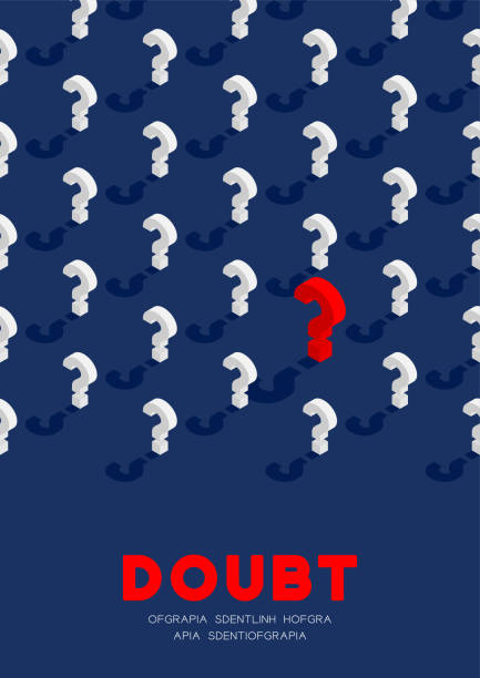 Question mark symbol 3D isometric pattern, Doubt concept poster and banner vertical design illustration isolated on blue background with copy space, vector eps 10 Question mark symbol 3D isometric pattern, Doubt concept poster and banner vertical design illustration isolated on blue background with copy space, vector eps 10 interview event patterns stock illustrations