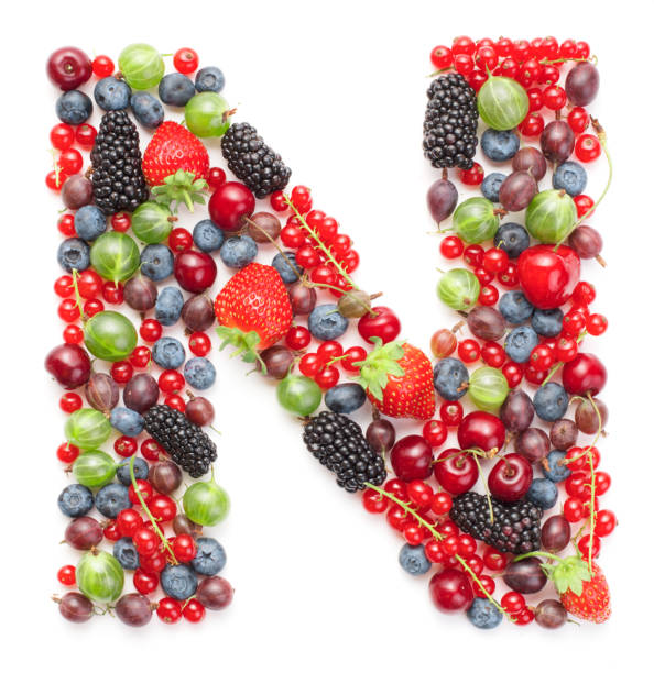 istock letter N made of berries 1161938487