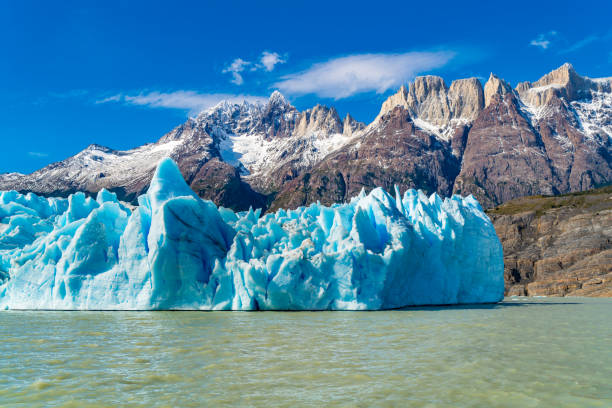 istock Beautiful nature landscape with Grey Glacier and Grey Lake 1161942041