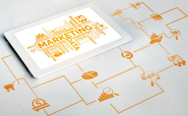 Marketing of Digital Technology Business Concept