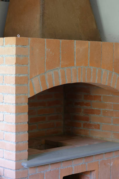 istock detail of fireplace in construction 1161945944