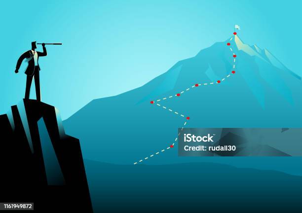 Business Planning Stock Illustration - Download Image Now - The Way Forward, Planning, Forecasting