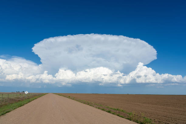 Super cell with overshooting top in Kansas, USA