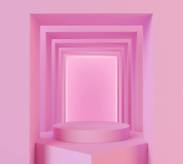 istock abstract geometric shape pastel color scene minimal 1161952060